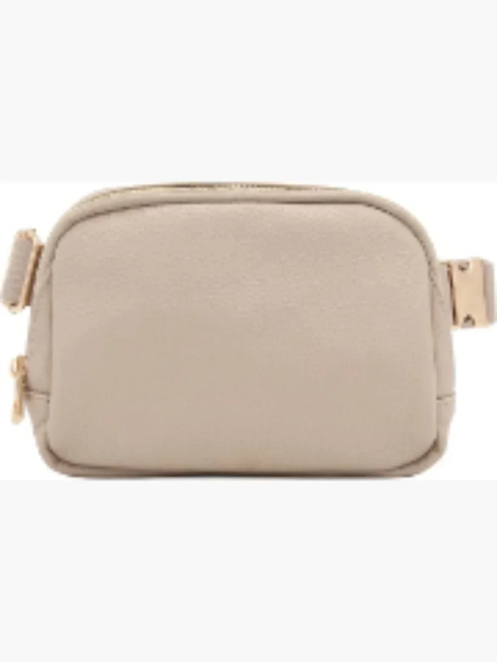 PU Leather Fannie Pack Belt Bag with Gold Buckle Adjustable